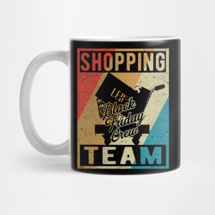 Shopping Team Crew Motif for Black Friday Motive Mug